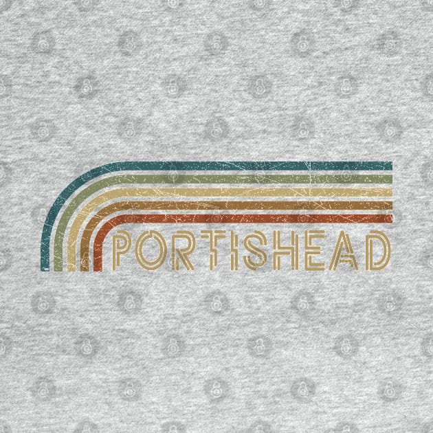 Portishead Retro Stripes by paintallday